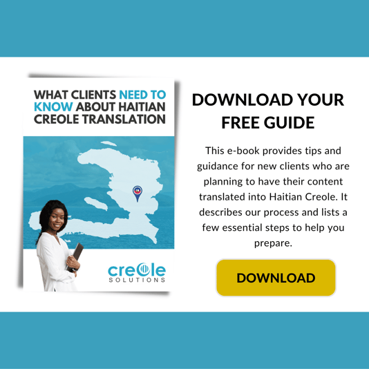 Free eBook about Haitian Creole Translation