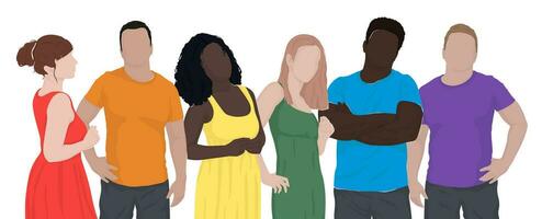 set-of-drawn-diverse-people-from-different-ethnic-groups-in-rainbow-colored-clothes-lgbt-community-human-rights-lgbtq-flat-illustration-pride-month-vector